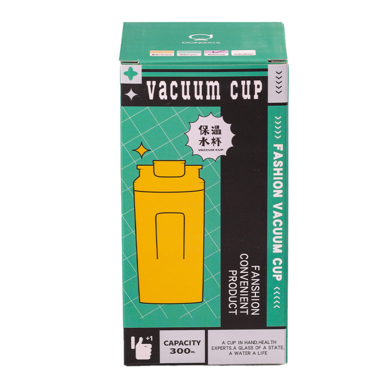 Термос металевий 300 мл термокухоль з трубочкою з нержавіючої сталі до 12 годин