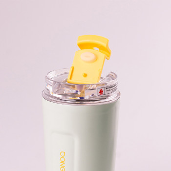 Термос металевий 300 мл термокухоль з трубочкою з нержавіючої сталі до 12 годин Оливковий