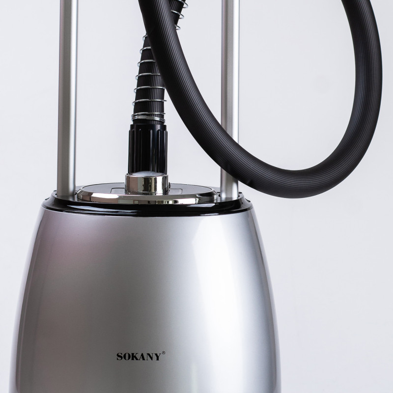 Відпарювач підлоговий вертикальний 2000 Вт парогенератор для одягу на 2.2 л парова праска SOKANY SK-4013 Сіро-сталевий