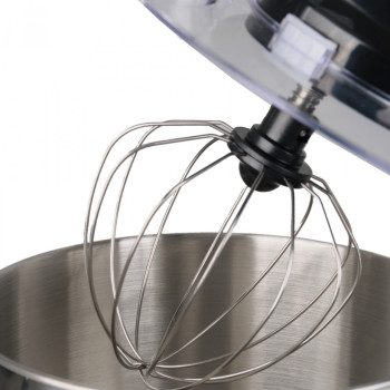 Міксер планетарний з чашею з нержавіючої сталі 2200 Вт 6 режимів швидкості і 3 насадки 8л