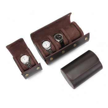 Бокс, скринька, футляр для годинника на 1 відділення з натуральної шкіри. CRAZY HORSE