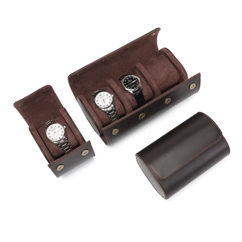 Бокс, скринька, футляр для годинника на 1 відділення з натуральної шкіри. CRAZY HORSE