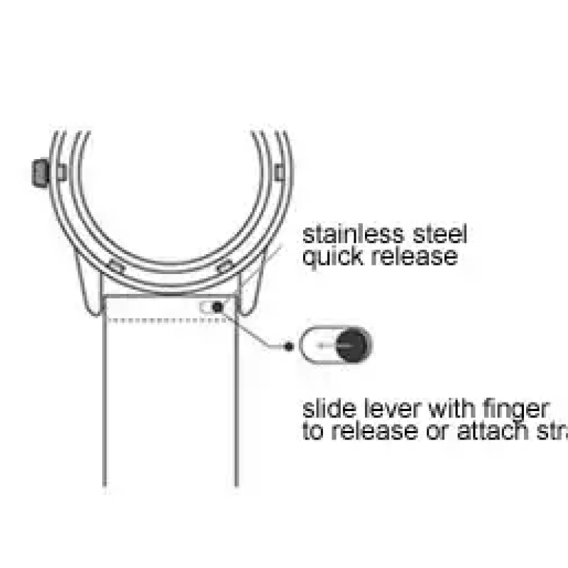 Ремінець для годинника з натуральної шкіри, із системою швидкої заміни 22 мм Коричневий, чорна пряжка