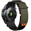 Тканинний ремінець для Garmin Fenix Epix Pro / Instinct 2X /  Tactix 7 / Enduro / Descent 26 MM Зелений + чорний