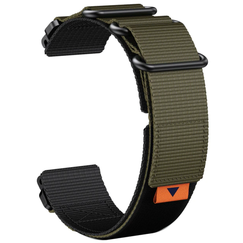 Тканинний ремінець для Garmin Fenix Epix Pro / Instinct 2X /  Tactix 7 / Enduro / Descent 26 MM Зелений + чорний