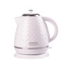 Електрочайник стильний безшумний дисковий 1,7 л 2200 Вт Sokany Білий