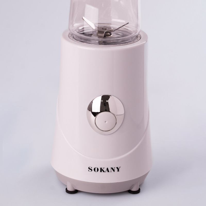Блендер портативний стакан для смузі 260 Вт з ємністю 0,4 л Sokany BL-709A