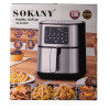 Аерофритюрниця електрична аерогриль 7 л 1700 Вт температура до 200 С захист від перегріву SOKANY SK-ZG-8048