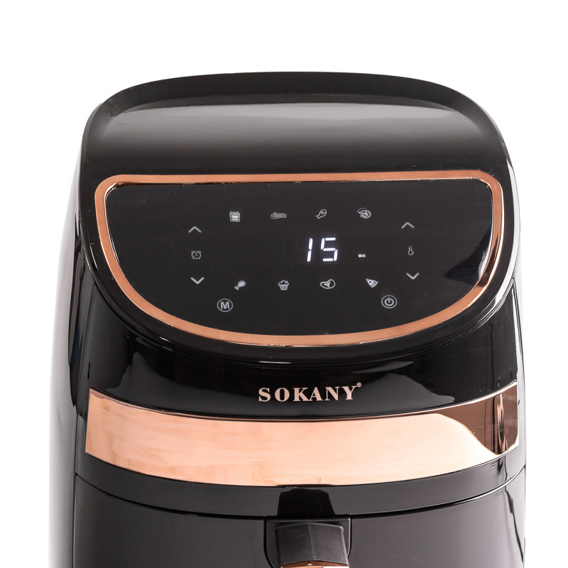 Аерофритниця електрична аерогриль 3.8 л 1500 Вт температура до 200 С захист від перегріву SOKANY SK-8011