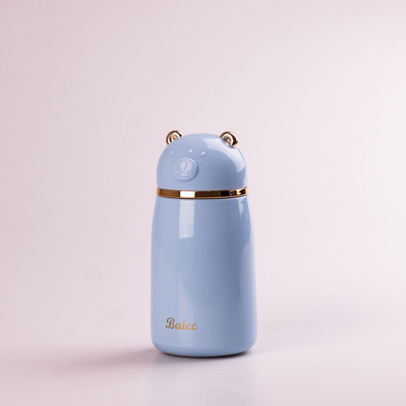 Термос металевий 380 мл з нержавіючої сталі до 12 годин Блакитний