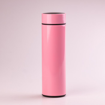 Термос із датчиком температури 500 мл з нержавіючої сталі термокухоль до 12 годин HP-GM-443 Рожевий