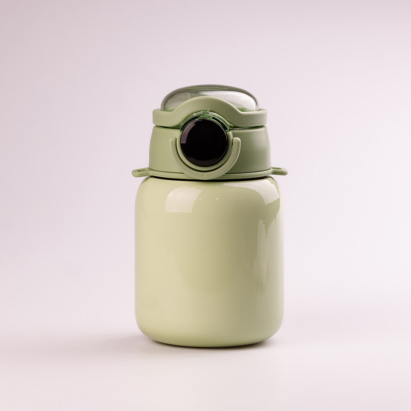 Термос із трубочкою 650 мл із нержавіючої сталі з датчиком температури ремінцем до 12 годин