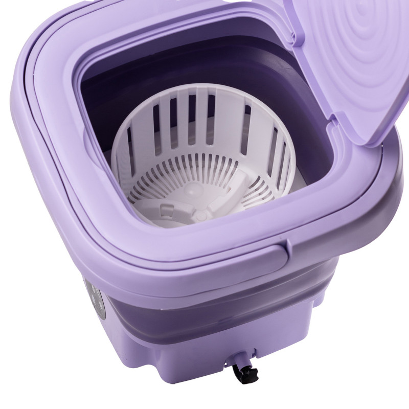 Пральна машина портативна складна 8 літрів напівавтоматична міні пралка ультразвукова