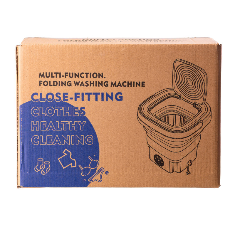 Пральна машина портативна складна 8 літрів напівавтоматична міні пралка ультразвукова