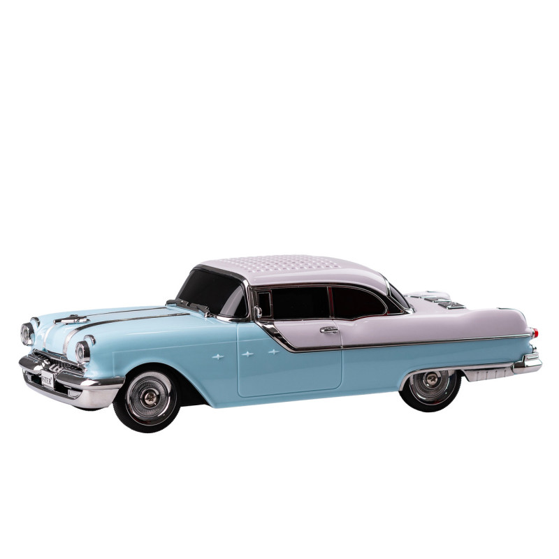 Портативна колонка Bluetooth бездротова у формі машинки 10 Вт потужна Блакитно-білий