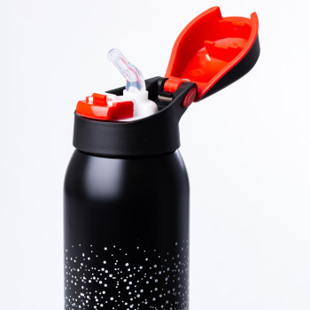 Термос металевий з поїлкою 500 мл термокухоль із нержавіючої сталі до 12 годин Рожевий