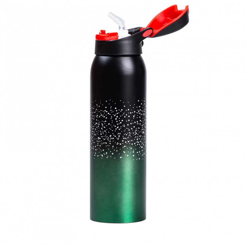 Термос металевий з поїлкою 500 мл термокухоль із нержавіючої сталі до 12 годин Зелений