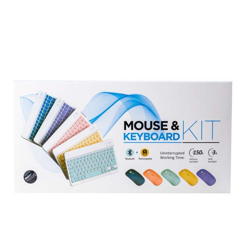 Клавіатура і миша бездротові Type-C роз'єм Bluetooth-клавіатура портативна тонка