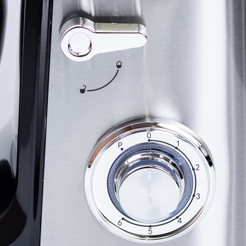 Міксер планетарний 2000 Вт з чашею з нержавійки 13 л 6 режимів швидкості 3 насадки Sokany SK-624