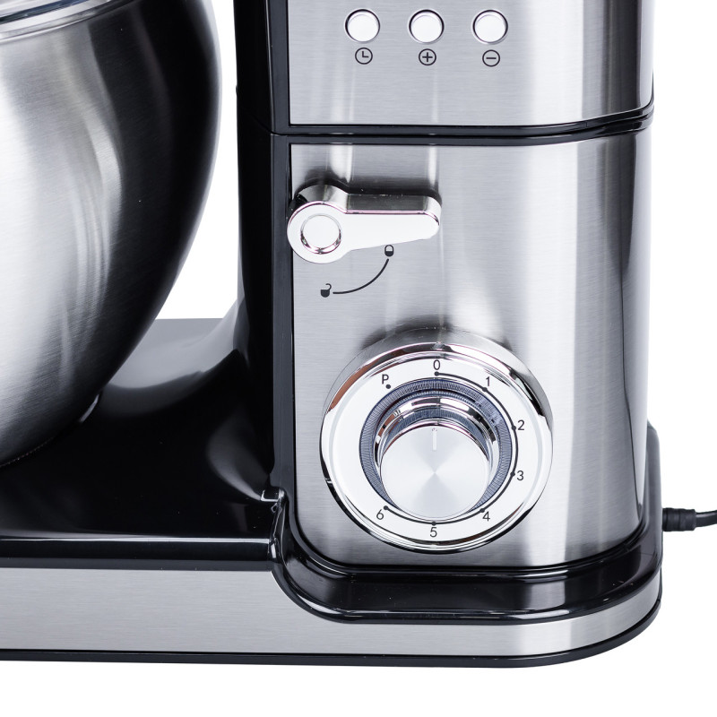 Міксер планетарний 2000 Вт з чашею з нержавійки 10 л 6 режимів швидкості 3 насадки Sokany SC-623E