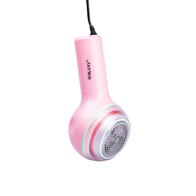 Машинка для стрижки ковтунців електрична Sokany Lint Remover 8 Вт тример для чищення одягу ручний Рожевий