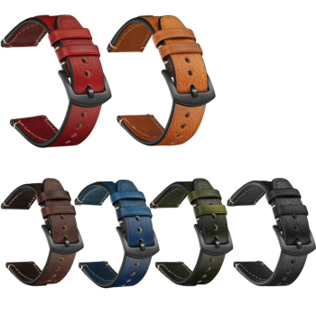 Шкіряний ремінець для Huami Amazfit Stratos / Amazfit Pace / GTR 47 MM / GTR 2 /  2e / Amazfit GTR 3 Зелений