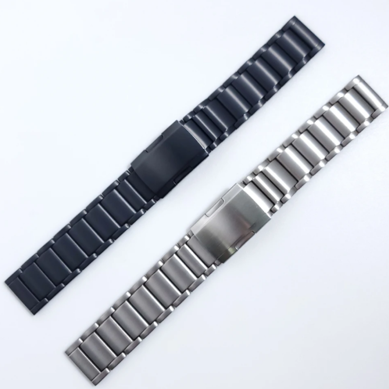 Титановий браслет для годинника 22 мм. Матовий