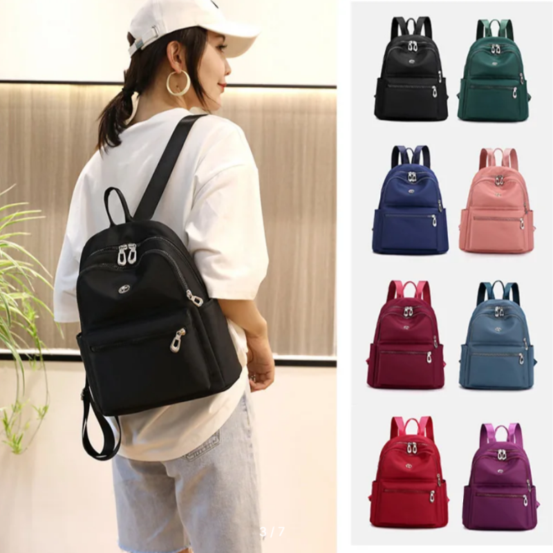 Водонепроникний нейлоновий рюкзак. Жіноча повсякденна сумка. Дорожній рюкзак. Синій