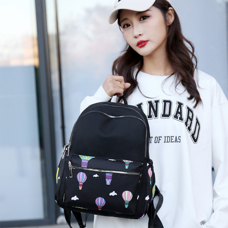 Водонепроникний нейлоновий рюкзак. Повсякденна сумка. Дорожній рюкзак. Чорний