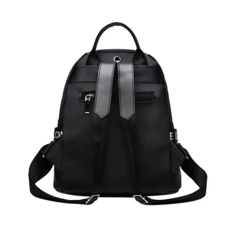 Жіночий рюкзак з тканини оксфорд. Для роботи, навчання, повсякденного життя та подорожей. Чорний