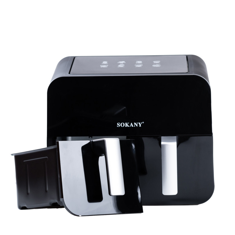 Мультипічка аерофритюрниця з двома відділеннями Sokany SK-10005 Healthy AirFryer 2400Вт 10l