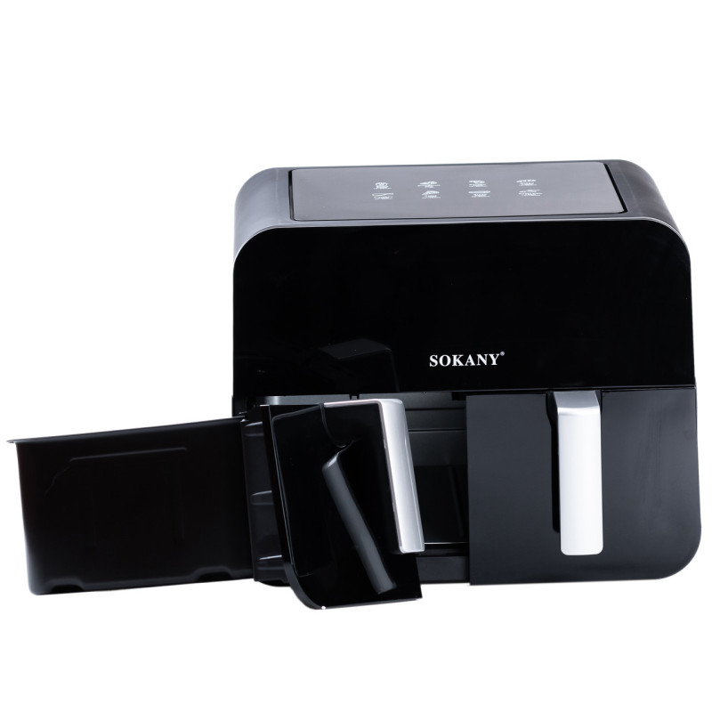 Мультипічка аерофритюрниця з двома відділеннями Sokany SK-10005 Healthy AirFryer 2400Вт 10l