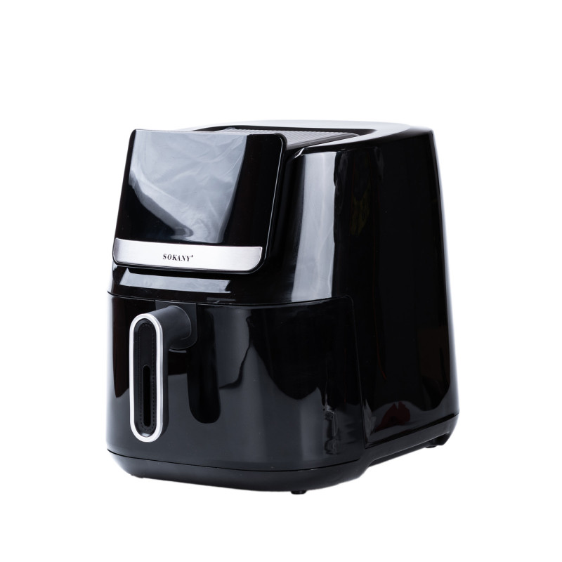 Аерофритюрниця електрична аерогриль з таймером і терморегулятором 7 л 1500 Вт сенсорний екран SOKANY