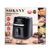 Аерофритюрниця електрична аерогриль з таймером і терморегулятором 7 л 1500 Вт сенсорний екран SOKANY