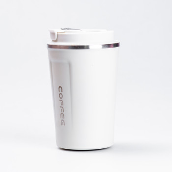 Термос із нержавіючої сталі 380 мл із датчиком температури термокружка до 12 годин Бежевий