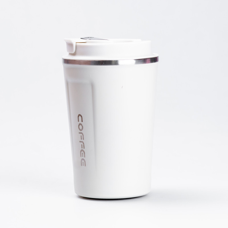 Термос із нержавіючої сталі 380 мл із датчиком температури термокружка до 12 годин Бежевий