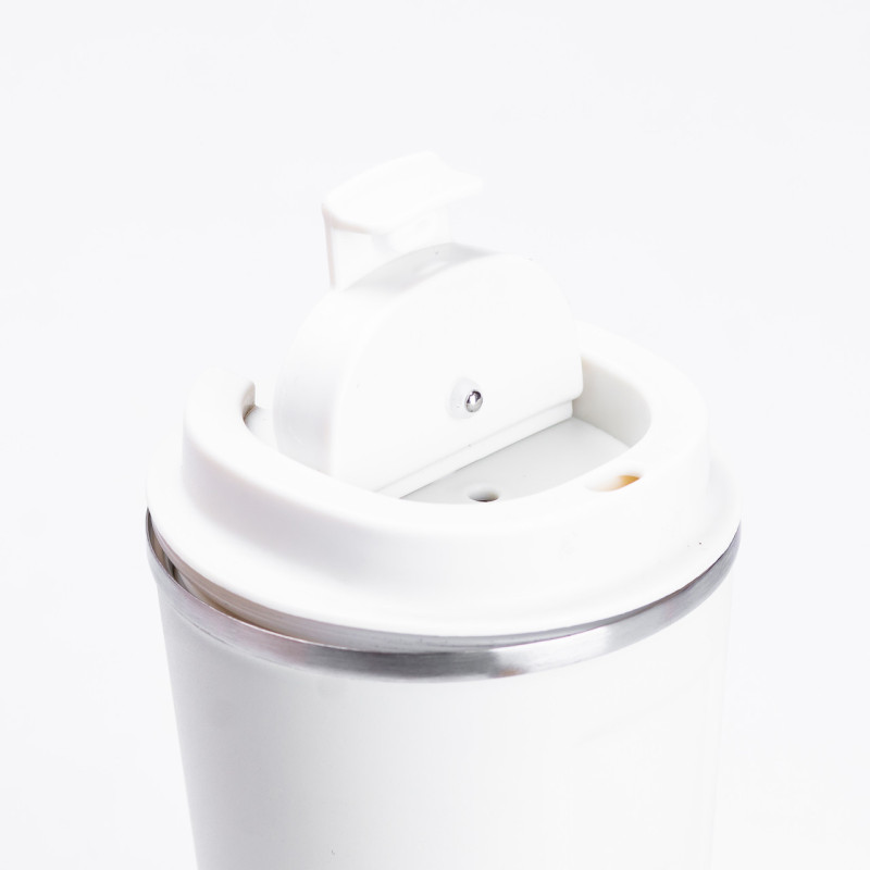 Термос із нержавіючої сталі 380 мл із датчиком температури термокружка до 12 годин Бежевий