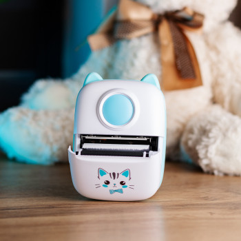Дитячий міні-принтер портативний бездротовий акумуляторний з термодруком + папір