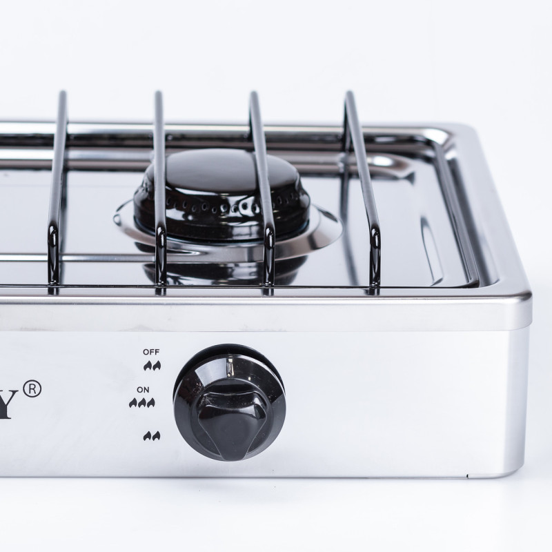 Газова плита настільна на 2 конфорки 4.4 кВт Sokany міні газова плита