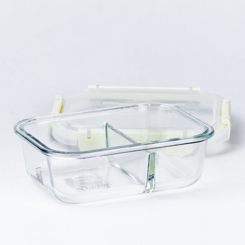 Контейнер для еды Fresh прямоугольный на 650 мл 2 відділення