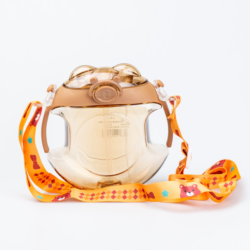 Дитяча пляшка для води Doughn Spray Cup коричнева пляшечка для води